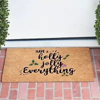 Calloway Mills Holly Jolly Outdoor Rectangular Doormat