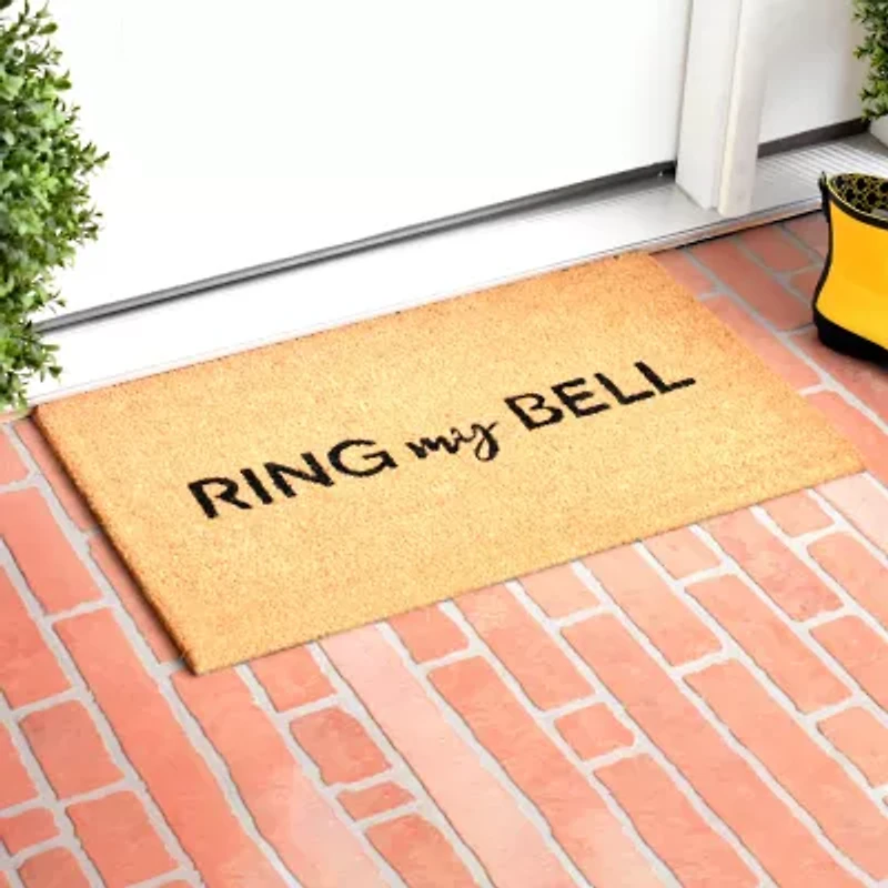 Calloway Mills Ring My Bell Outdoor Rectangular Doormat