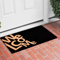 Calloway Mills Angle Welcome Outdoor Rectangular Doormat