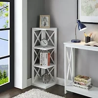 Oxford 3-Tier Corner Bookcase