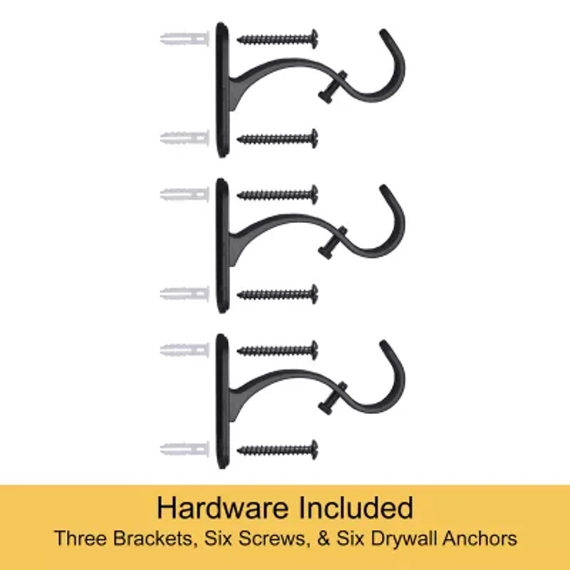 Kenney Weaver Indoor/Outdoor Rust-Resistant 1 Adjustable Curtain Rod