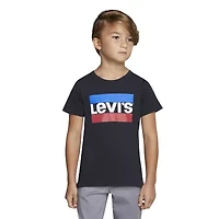 Levi's® Little Boys Crew Neck Short Sleeve Regular Fit Graphic T-Shirt