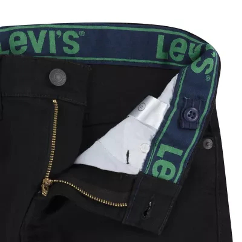 Levi's Big Kid Boys Adjustable Waist Mid Rise 511 Slim Fit Jean