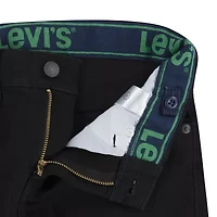Levi's Big Kid Boys Adjustable Waist Mid Rise 511 Slim Fit Jean