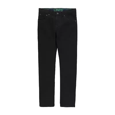 Levi's Big Kid Boys Adjustable Waist Mid Rise 511 Slim Fit Jean