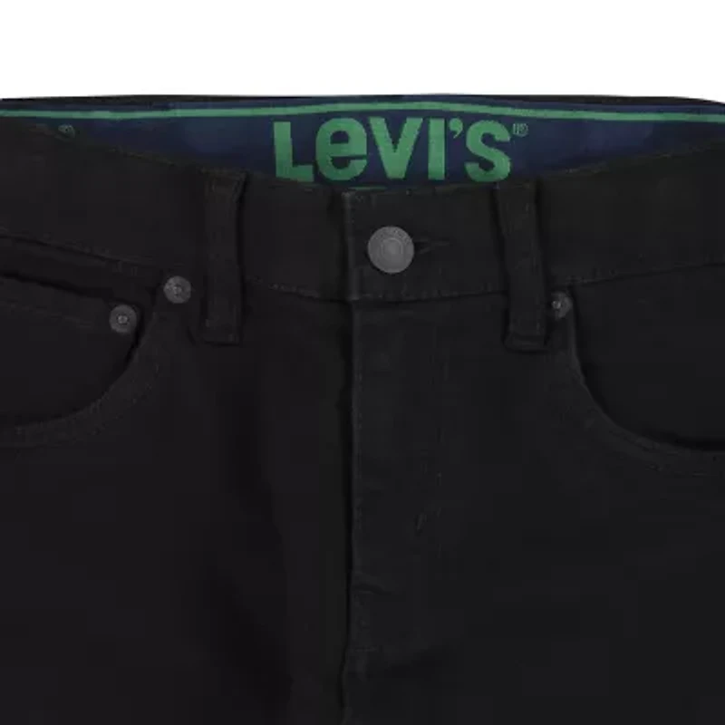 Levi's Big Kid Boys Adjustable Waist Mid Rise 511 Slim Fit Jean