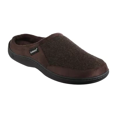 Isotoner Mens Memory Foam Slip-On Slippers