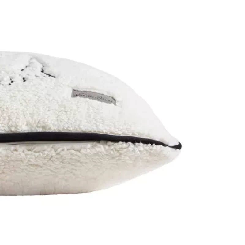 Eddie Bauer Cozy Polar Bear Knit Square Throw Pillow