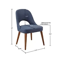 INK+IVY Nola 2-pc. Upholstered Dining Chair