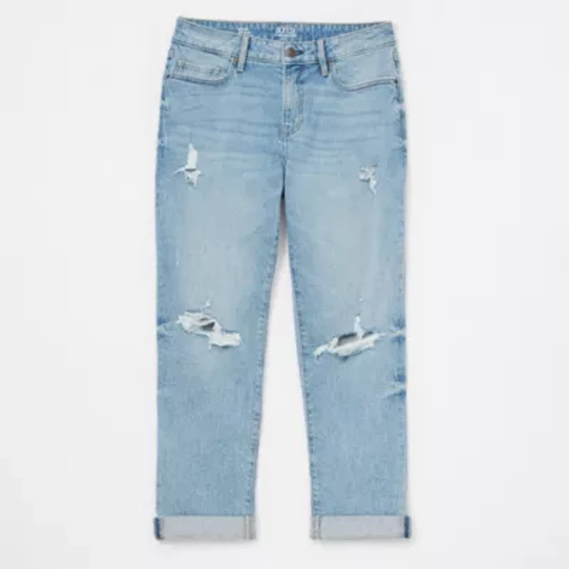 a.n.a Womens Mid Rise Boyfriend Jean