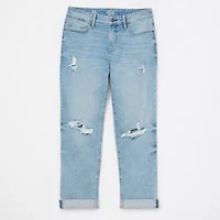 a.n.a Womens Mid Rise Boyfriend Jean