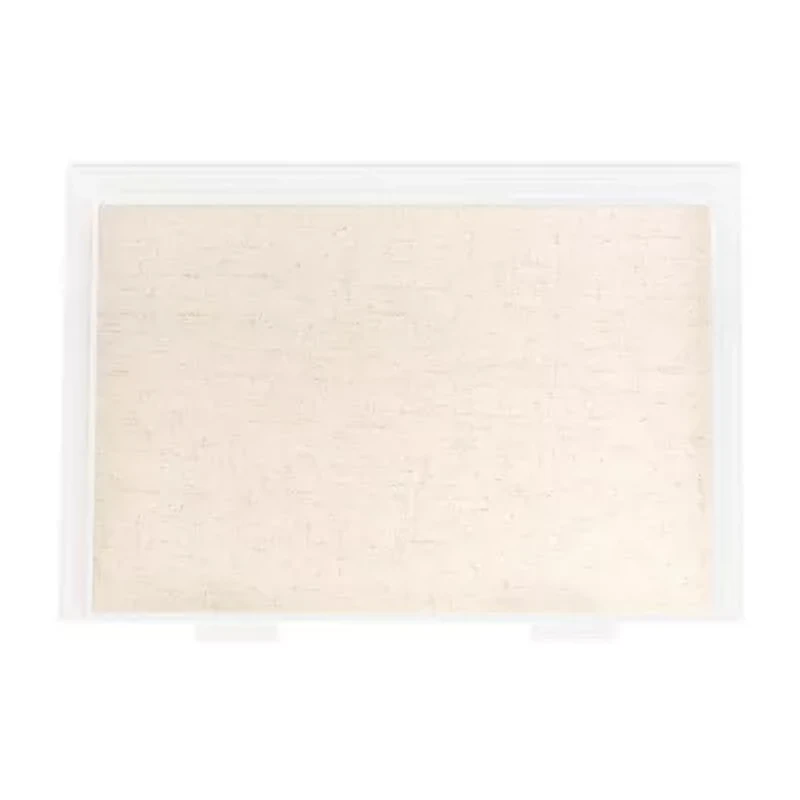 Home Expressions Arcylic With Linen Liner Jewelry Organizer