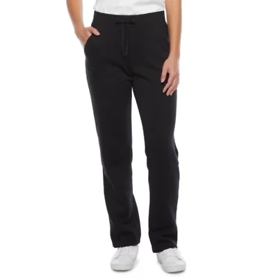 St. John's Bay Womens Straight Mid Rise Fleece Sweatpant