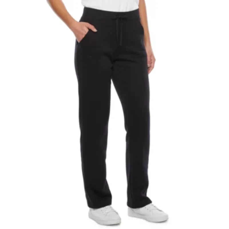 St. John's Bay Womens Straight Mid Rise Fleece Sweatpant