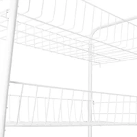 Home Expressions WHITE 4 TIER SLIM ROLLING CART