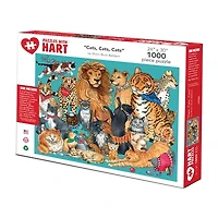 Hart Puzzles Cats, Cats, Cats By Sherri Buck Baldwin, 24 X 30 1000 Piece Puzzle