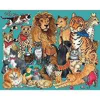 Hart Puzzles Cats, Cats, Cats By Sherri Buck Baldwin, 24 X 30 1000 Piece Puzzle