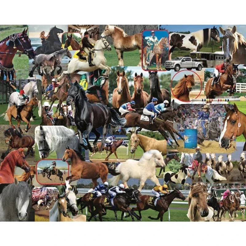 Hart Puzzles Horses, Horses, Horses By Steve Smith, 24 X 30 1000 Puzzle