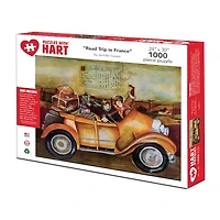 Hart Puzzles Road Trip In France By Jennifer Garant, 24 X 30 1000 Piece Puzzle