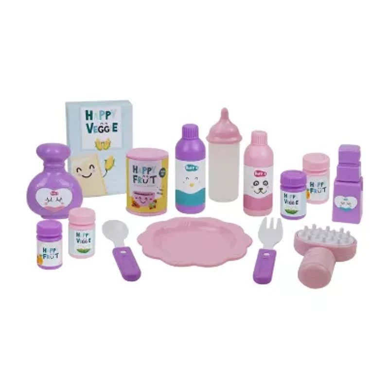 509 Mermaid 21 Piece Set Doll Stroll N Play N Care Set Baby Play