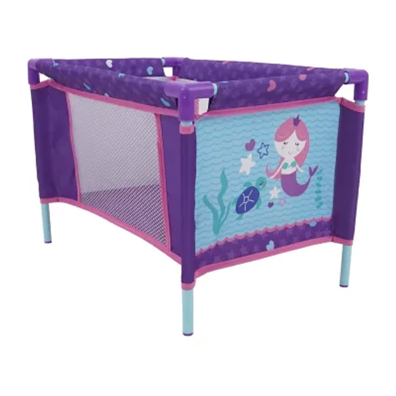 509 Mermaid 21 Piece Set Doll Stroll N Play N Care Set Baby Play