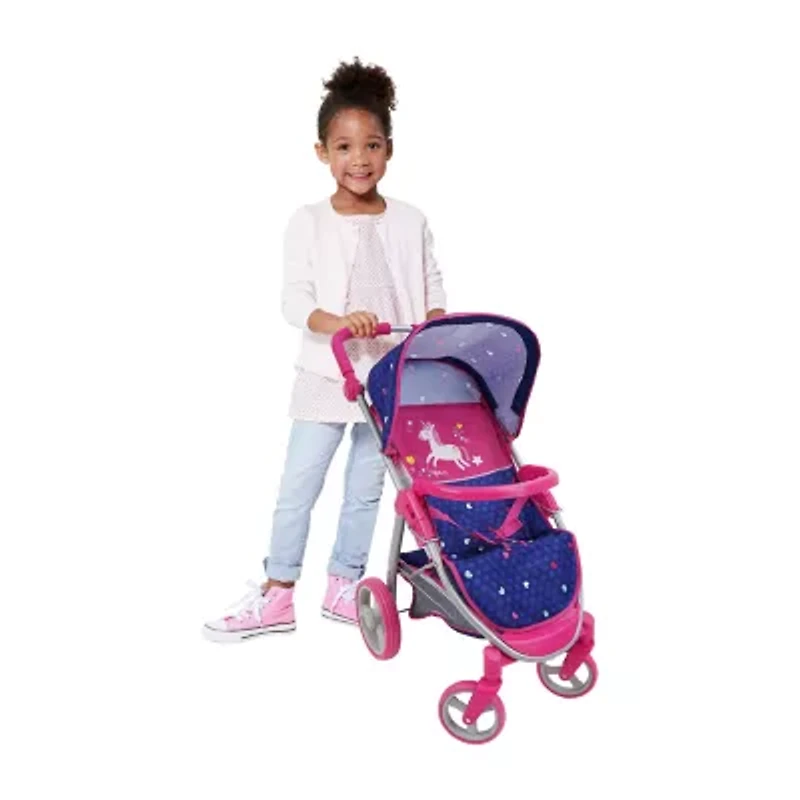 509 Unicorn 2 In 1 Doll Travel System Baby Play