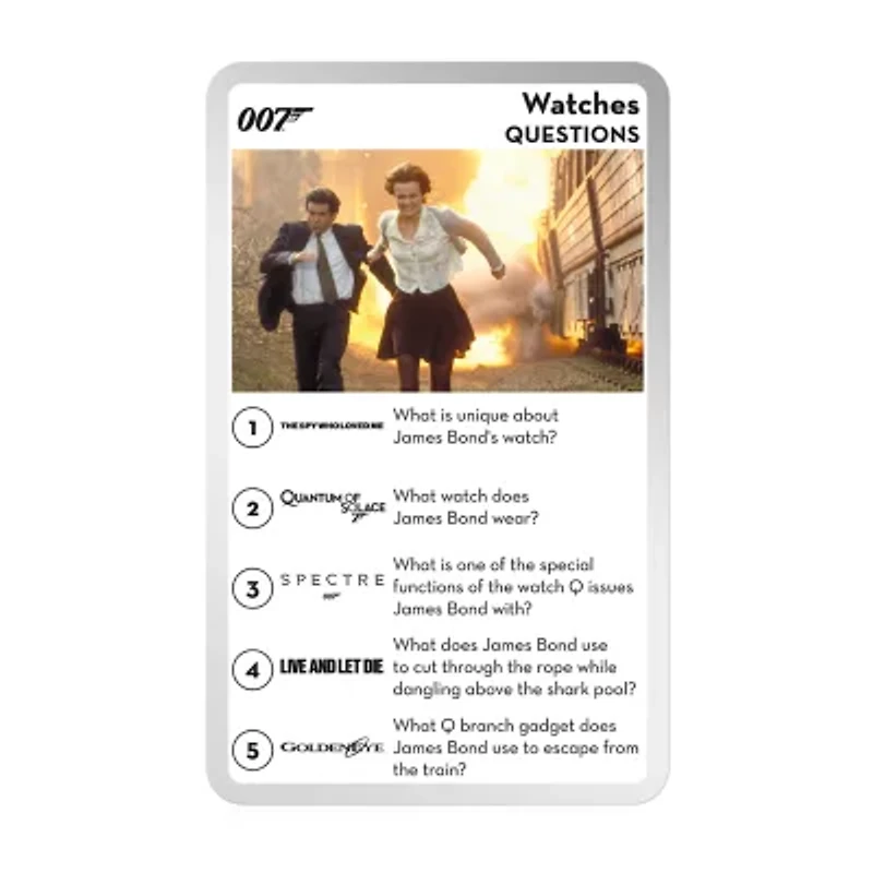 Top Trumps Usa Inc. 007 James Bond Every Assignment Quiz Game 20-pc. Card Game