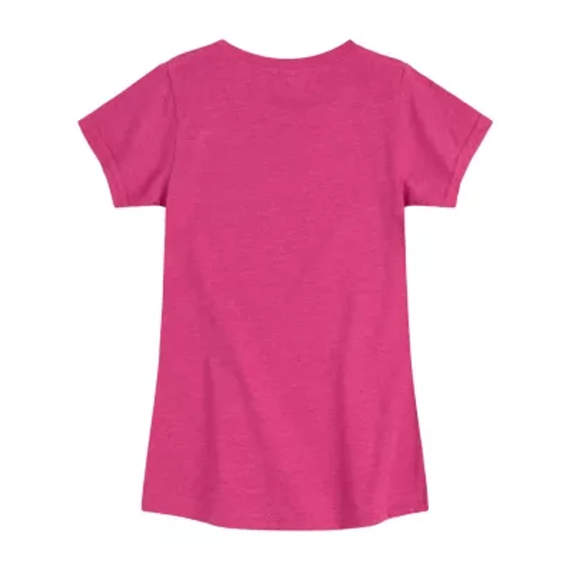 Eat Sleep Repeat Big Kid Girls Crew Neck Short Sleeve T-Shirt