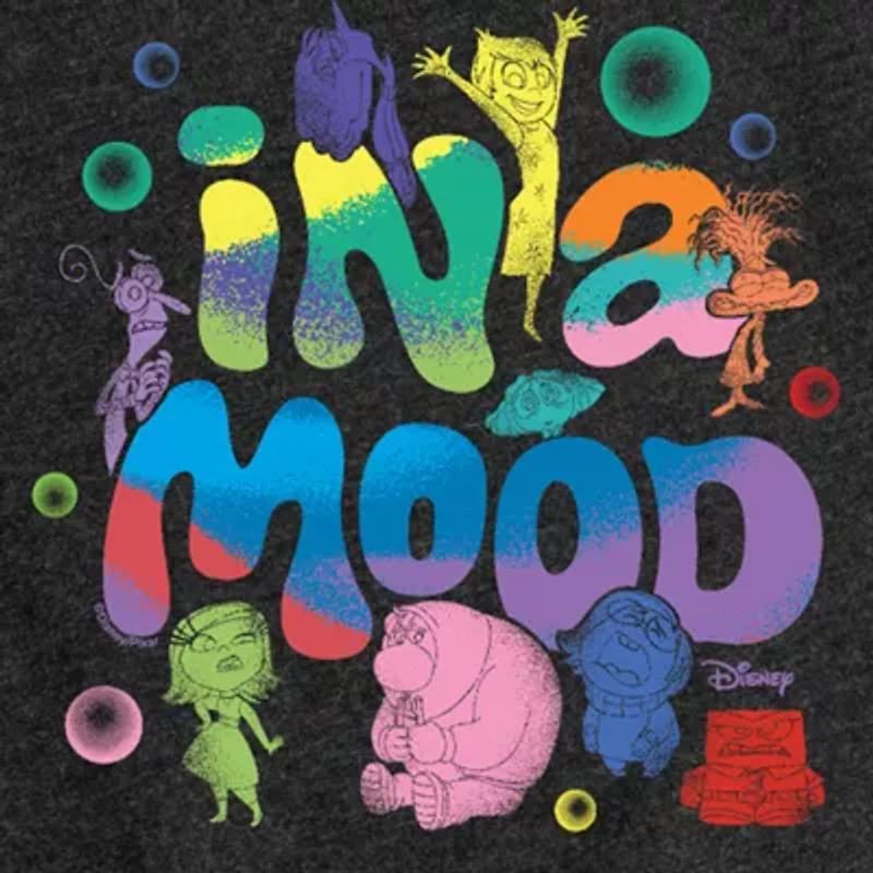 A Mood Big Kid Girls Crew Neck Short Sleeve Inside Out T-Shirt