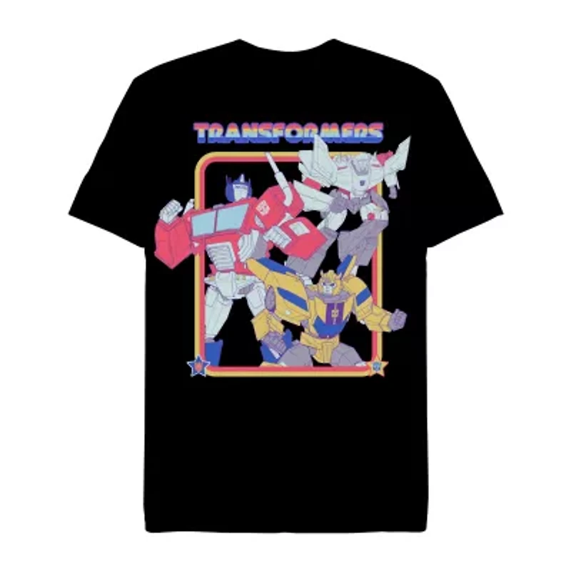 Mens Short Sleeve Transformers Graphic T-Shirt