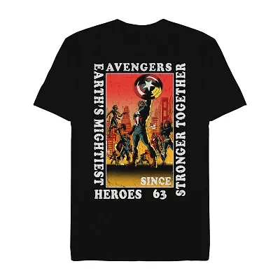Mens Short Sleeve Avengers Graphic T-Shirt