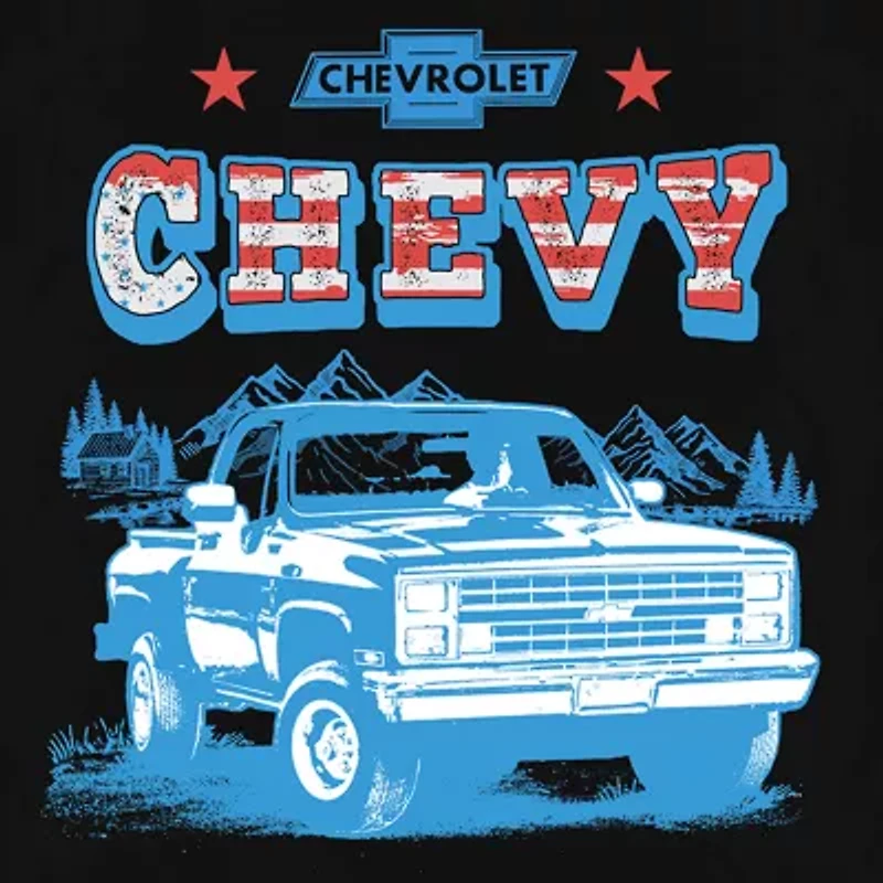 Mens Short Sleeve Chevrolet Truck Graphic T-Shirt
