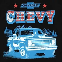 Mens Short Sleeve Chevrolet Truck Graphic T-Shirt
