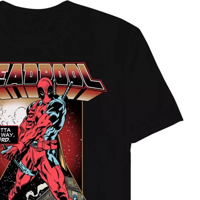 Mens Short Sleeve Deadpool Graphic T-Shirt