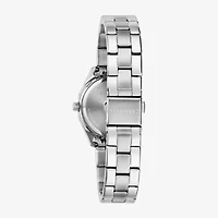 Caravelle Designed By Bulova Womens Silver Tone Stainless Steel Bracelet Watch 43m123
