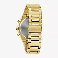 Caravelle Designed By Bulova Mens Gold Tone Stainless Steel Bracelet Watch 44a123