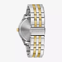 Caravelle Designed By Bulova Mens Two Tone Stainless Steel Bracelet Watch 45b162