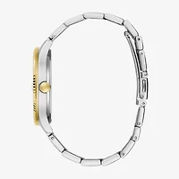 Caravelle Designed By Bulova Mens Two Tone Stainless Steel Bracelet Watch 45b162