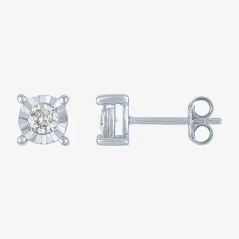 (G-H / I1-I2) Womens 1/3 CT. T.W. Lab-Grown Diamond Sterling Silver Round 2-pc. Jewelry Set