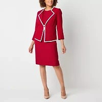 Black Label by Evan-Picone Womens Classic Fit Suit Jacket