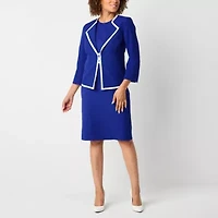 Black Label by Evan-Picone Womens Classic Fit Suit Jacket