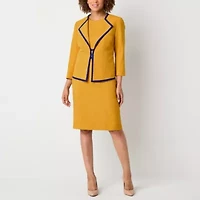 Black Label by Evan-Picone Womens Classic Fit Suit Jacket