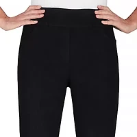 Alfred Dunner Classics Womens Mid Rise Stretch Fabric Straight Leg Jean