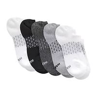 Hanes Absolute Active Heel Tab Womens 5 Pair No Show Socks