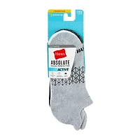 Hanes Absolute Active Heel Tab Womens 5 Pair No Show Socks