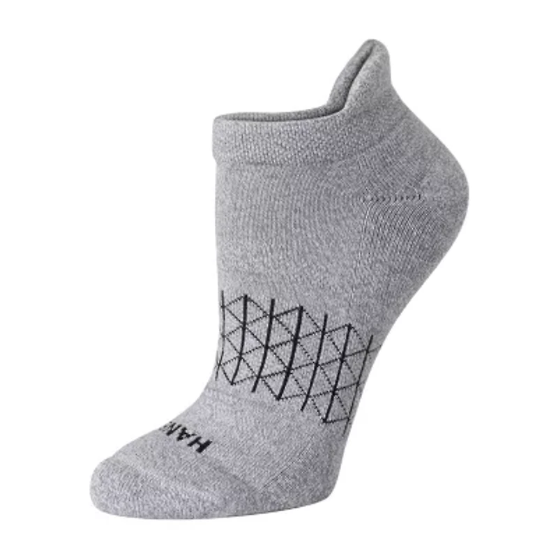 Hanes Absolute Active Heel Tab Womens 5 Pair No Show Socks