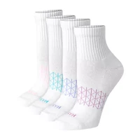 Hanes Absolute Active Heel Tab Womens Breathable 5 Pair Quarter Ankle Socks