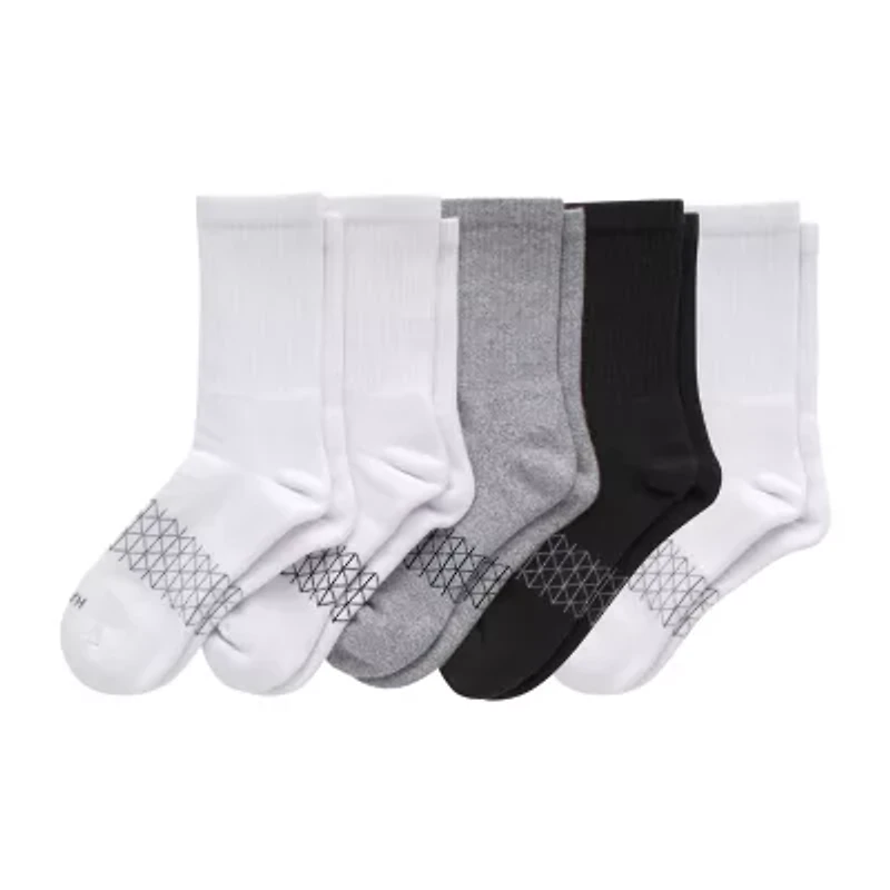 Hanes Absolute Active Heel Tab Womens 5 Pair Crew Socks