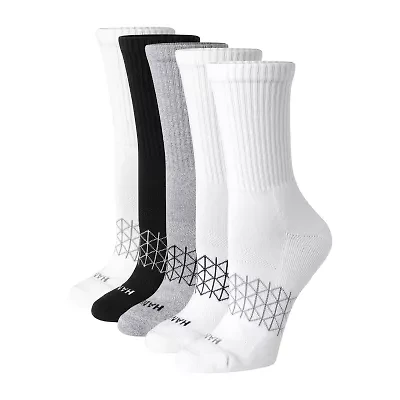 Hanes Absolute Active Heel Tab Womens 5 Pair Crew Socks