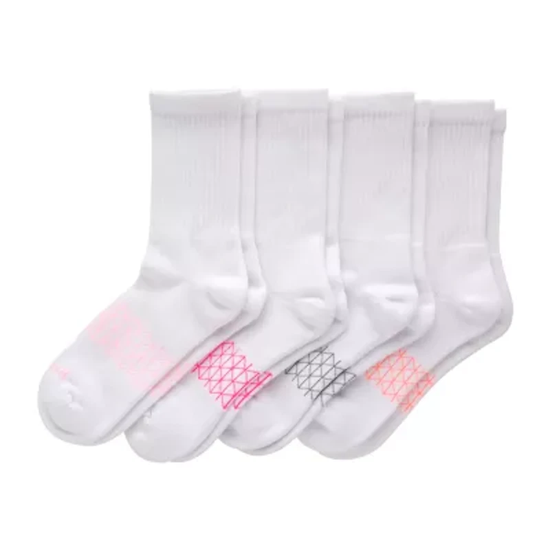 Hanes Ultimate Absolute Womens 4 Pair Crew Socks